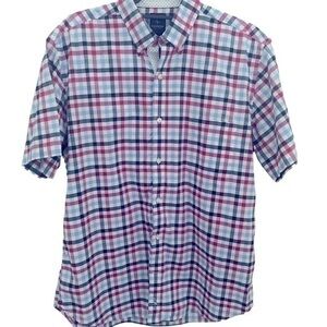 Tailorbryd Mens Large Short Sleeve Button Down